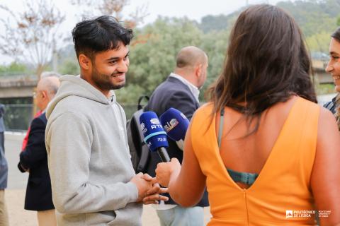 Jaden Gomes na Inauguração novo alojamento de estudantes em Benfica Jaden Gomes na Inauguração novo alojamento de estudantes em Benfica